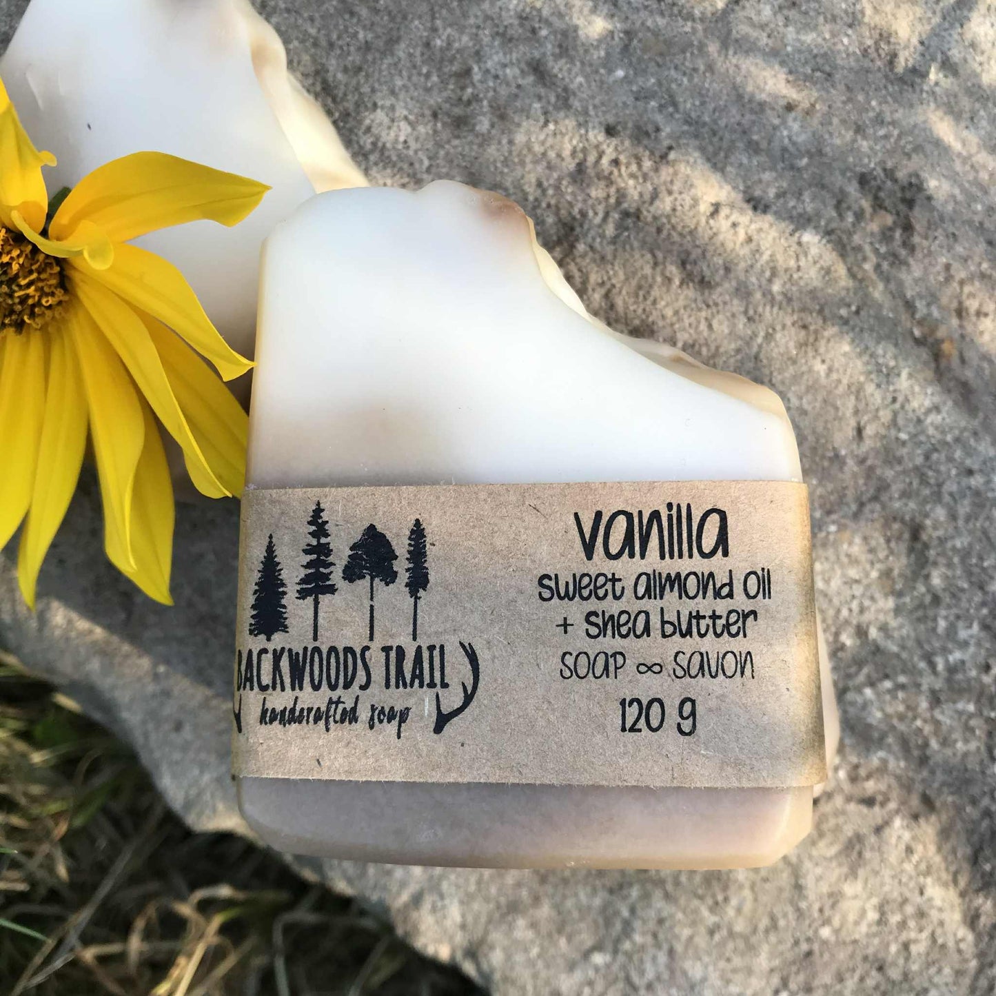 Vanilla Soap Bar with Sweet Almond Oil + Shea Butter