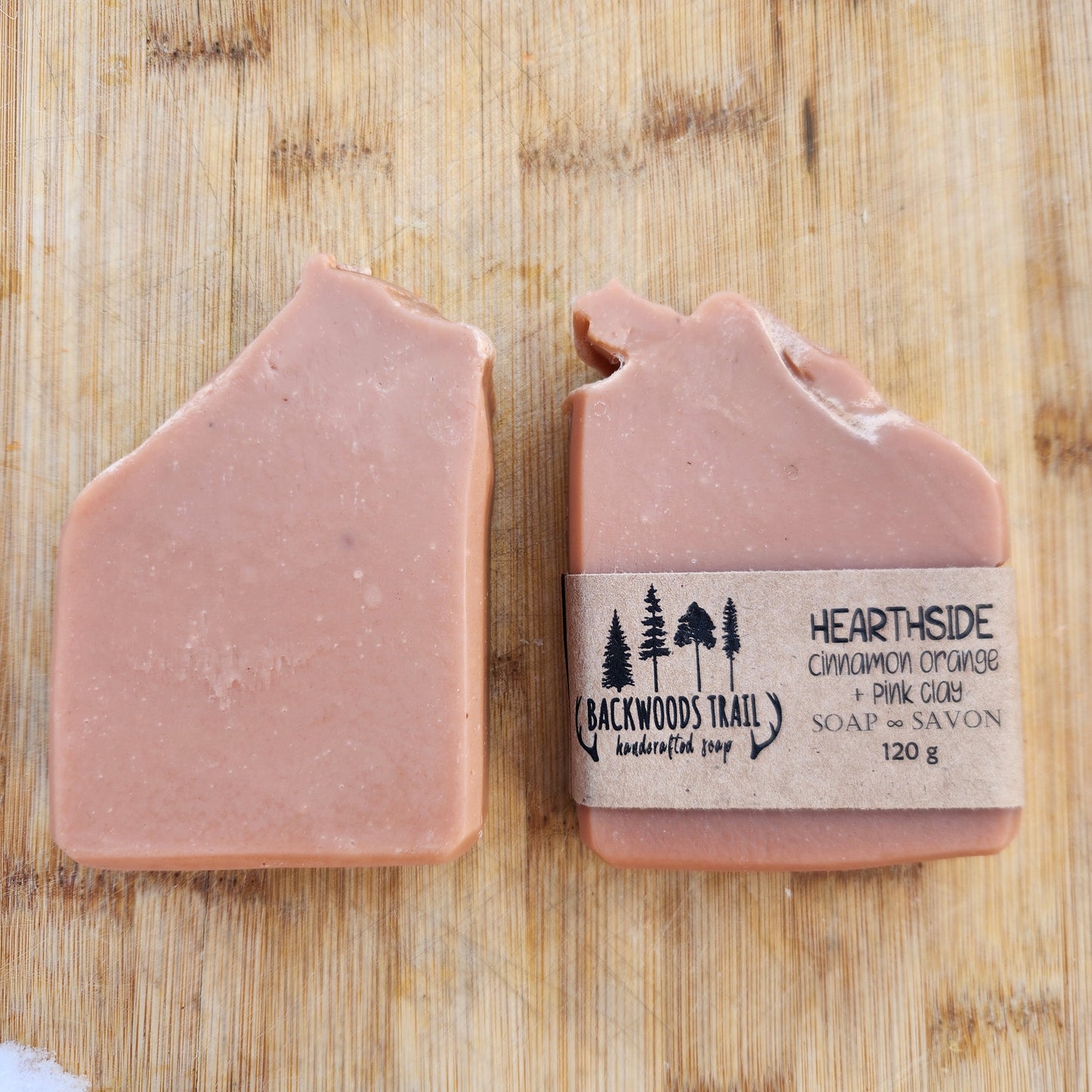 Hearthside - Cinnamon Orange + Pink Clay Soap Bar