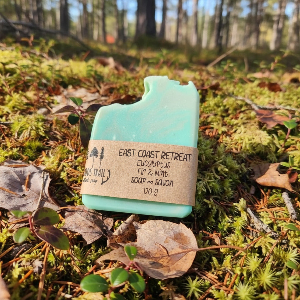East Coast Retreat - Peppermint, Eucalyptus, Fir Needle Soap Bar