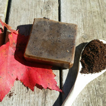Load image into Gallery viewer, Maple Brew Goat Milk &amp; Coffee Scrub Soap Bar