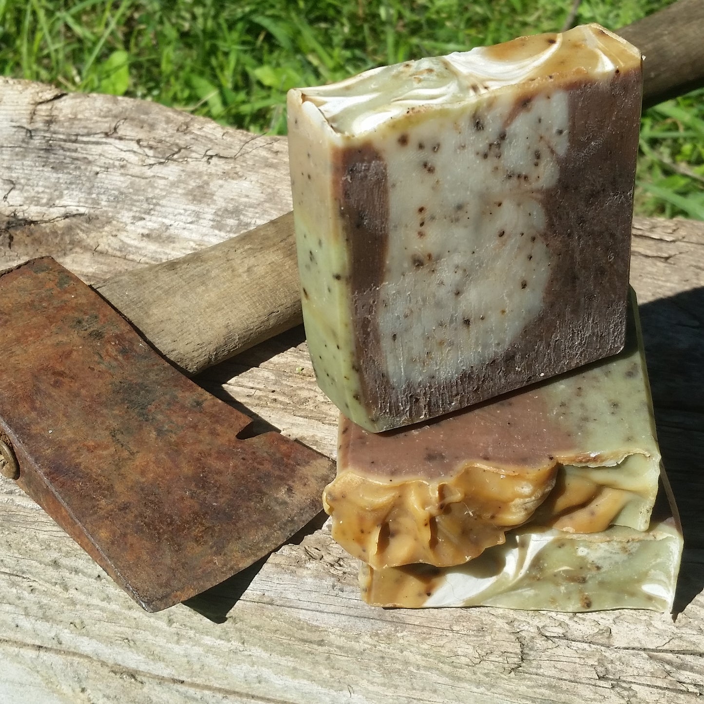 Mountain Man: Cedarwood & Fir Needle Coffee Scrub Soap Bar