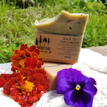 Load image into Gallery viewer, Back to the Garden Soap Bar - Lemon, Lavender &amp; Cedarwood + Pumice